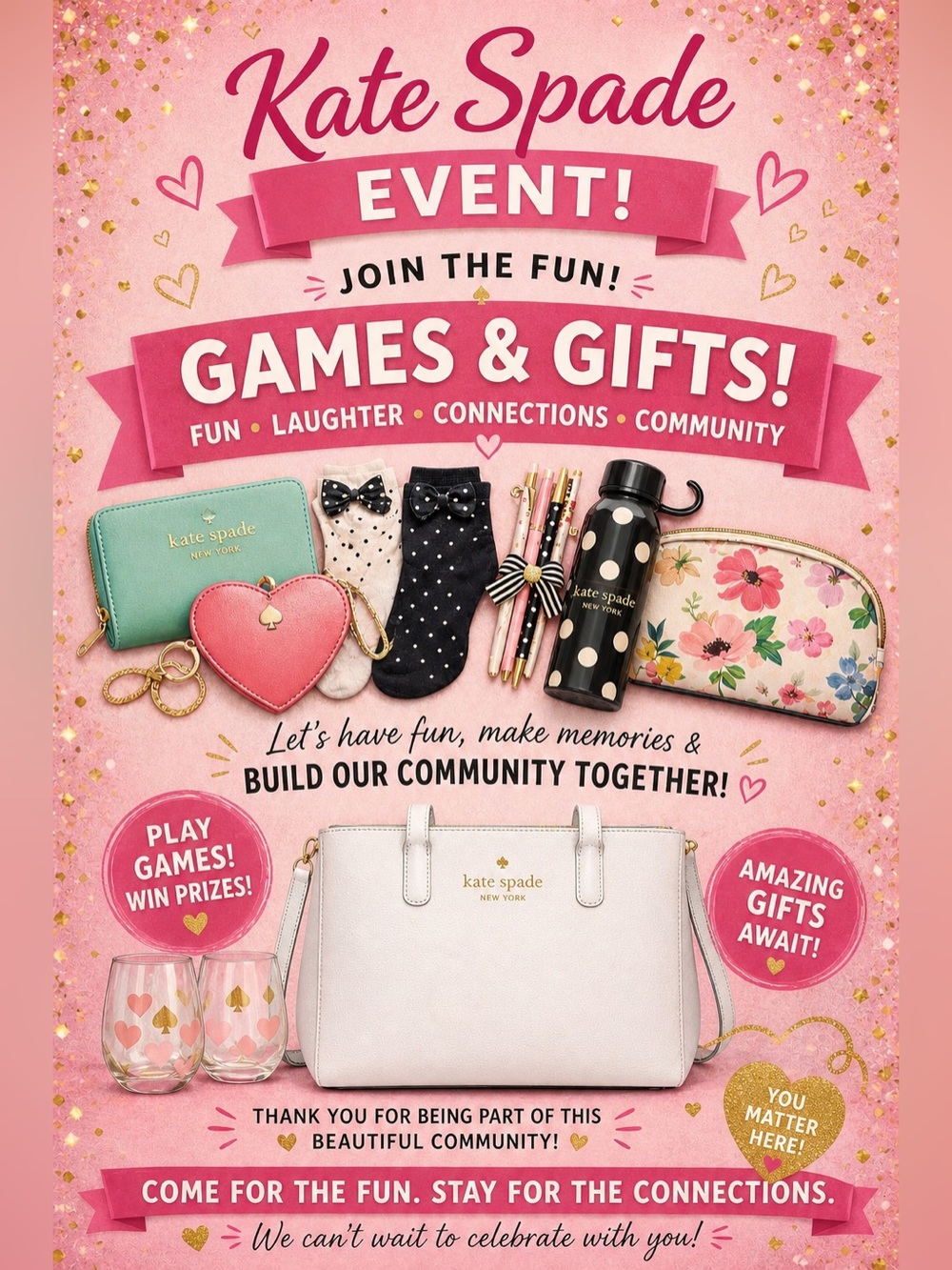 Kate Spade - Kate Date - Live Show- like this flyer to be notified of the date!